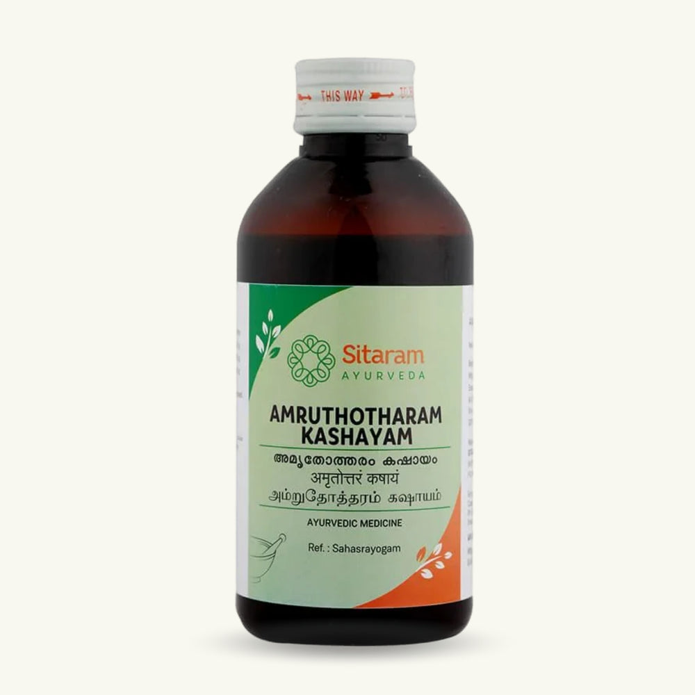 Sitaram Ayurveda, Amruthotharam Kashayam, 200 ml, Ayurvedisch supplement