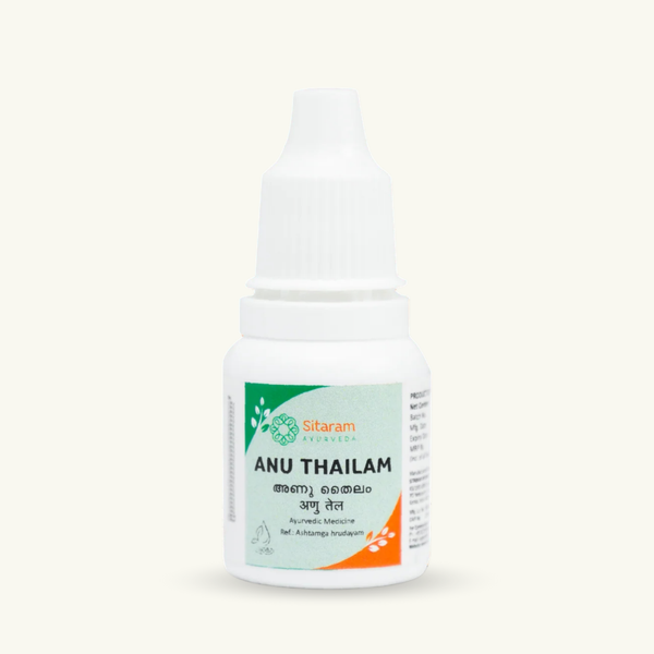 Sitaram Ayurveda, Anu Thailam, 10 ml, klassiek Ayurvedisch Thailam