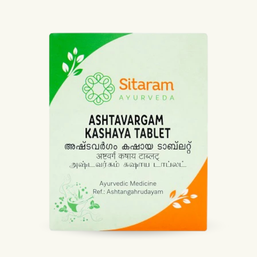 Sitaram Ayurveda, Ashtavargam Kashayam tabletten, 50 tabletten, Ayurvedisch supplement