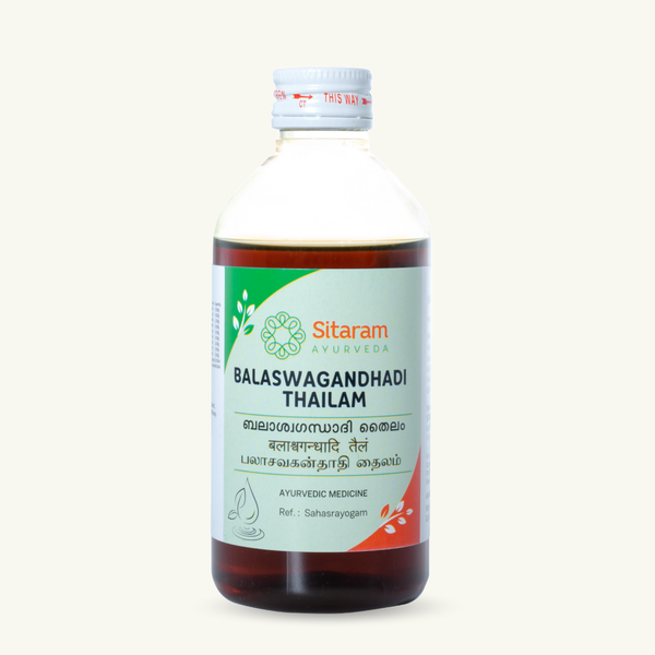 Sitaram Ayurveda, Balaswagandhadi Thailam, 200 ml, klassiek Ayurvedisch Thailam