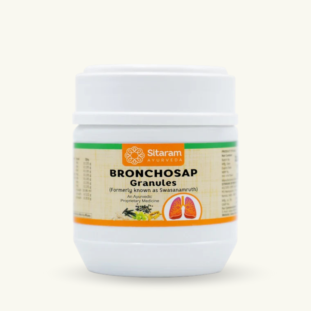 Sitaram Ayurveda, Bronchosap granulaat, 100 g, Ayurvedisch supplement