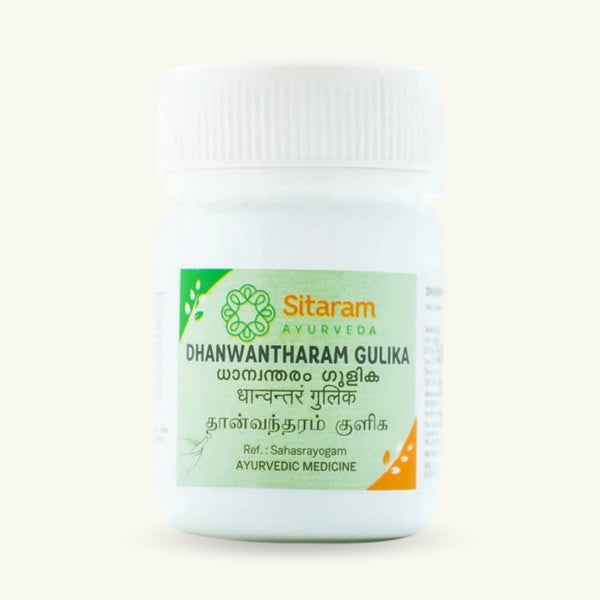 Sitaram Ayurveda, Dhanwantharam Gulika tabletten, Ayurvedisch supplement