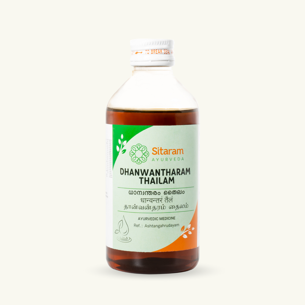 Sitaram Ayurveda, Dhanwantharam Thailam, klassiek Ayurvedisch Thailam
