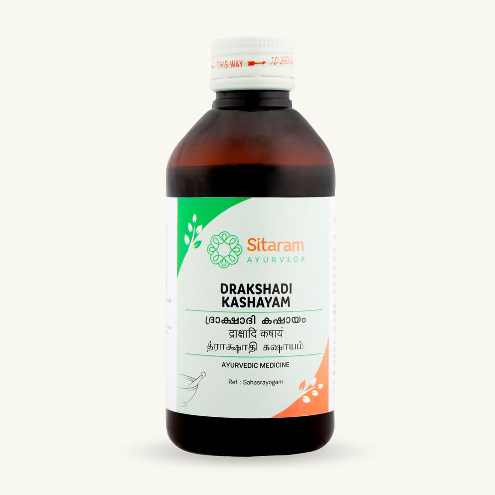 Sitaram Ayurveda, Drakshadi Kashayam, 200 ml, Ayurvedisch supplement