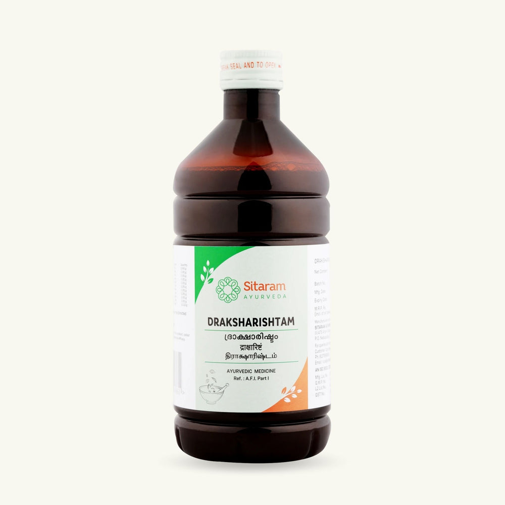 Sitaram Ayurveda, Draksharishtam, 450 ml, Ayurvedisch supplement