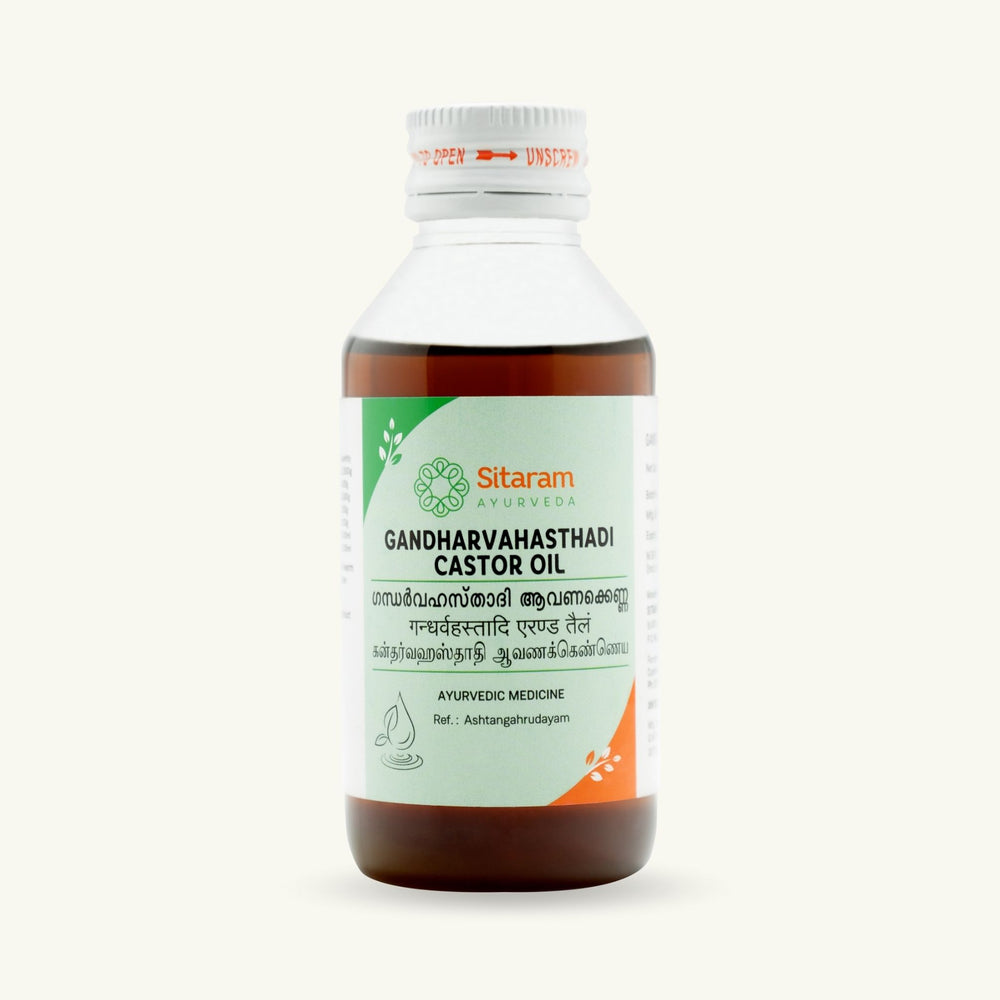 Sitaram Ayurveda, Gandharvahasthadi Eranda Thailam, klassiek Ayurvedisch Thailam