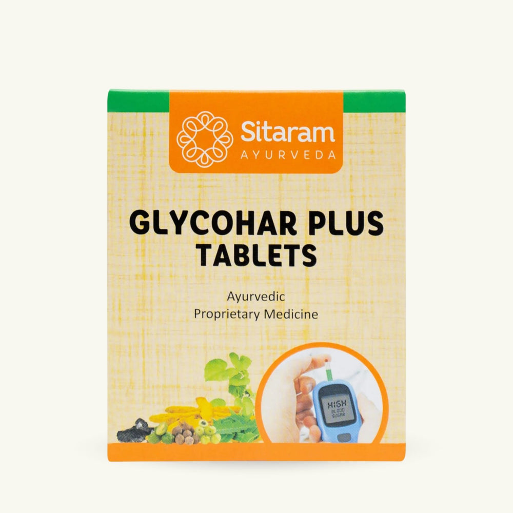 Sitaram Ayurveda, Glycohar Plus tabletten, 60 tabletten, Ayurvedisch supplement