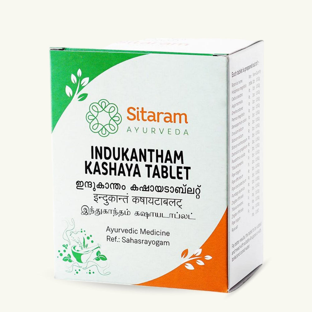 Sitaram Ayurveda, Indukantham Kashayam tabletten, Ayurvedisch supplement
