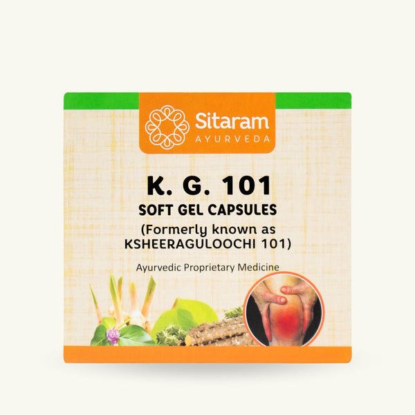 Sitaram Ayurveda, K.G. 101 softgelcapsules, 100 capsules, Ayurvedisch supplement