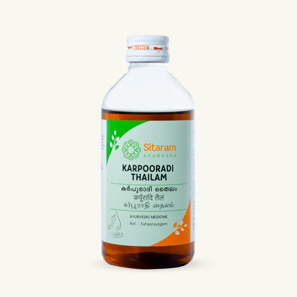 Sitaram Ayurveda, Karpooradi Thailam, klassiek Ayurvedisch Thailam