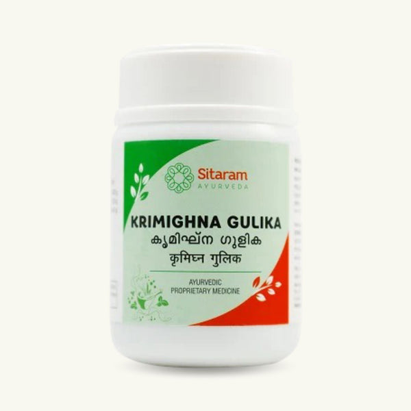 Sitaram Ayurveda, Krimighna Gulika tabletten, 100 tabletten, Ayurvedisch supplement