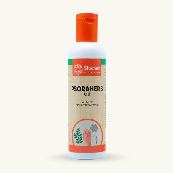 Sitaram Ayurveda, Psora kruidenolie, 100 ml, klassieke Ayurvedische bereiding