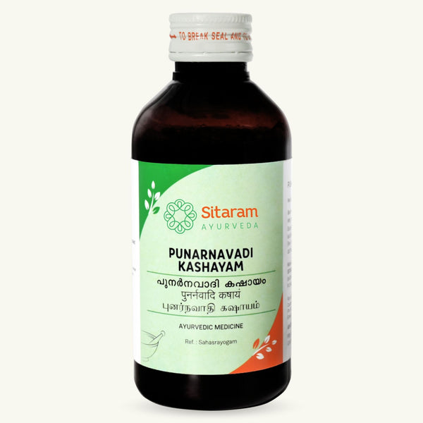 Sitaram Ayurveda, Punarnavadi Kashayam, 200 ml, Ayurvedisch supplement