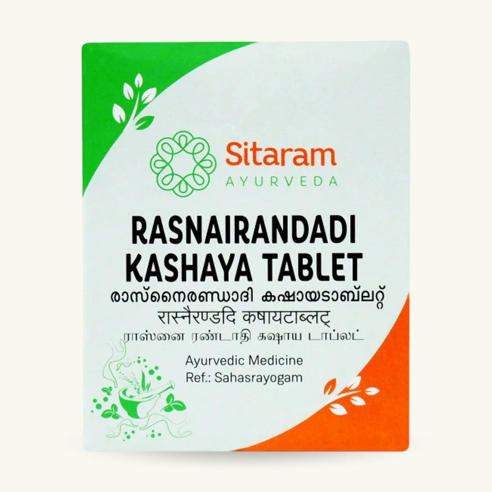 Sitaram Ayurveda, Rasnairandadi Kashayam tabletten, 50 tabletten, Ayurvedisch supplement