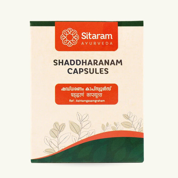 Sitaram Ayurveda, Shaddharanam capsules, Ayurvedisch supplement