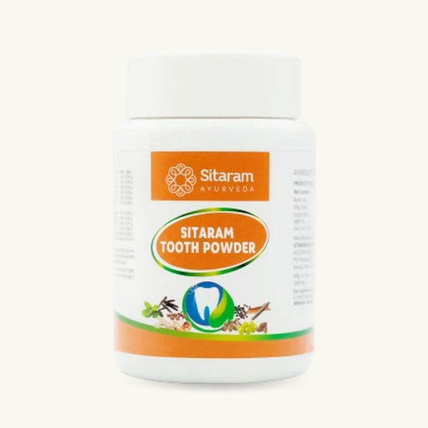 Sitaram Ayurveda, Sitaram tandpoeder, 50 g, klassieke Ayurvedische bereiding