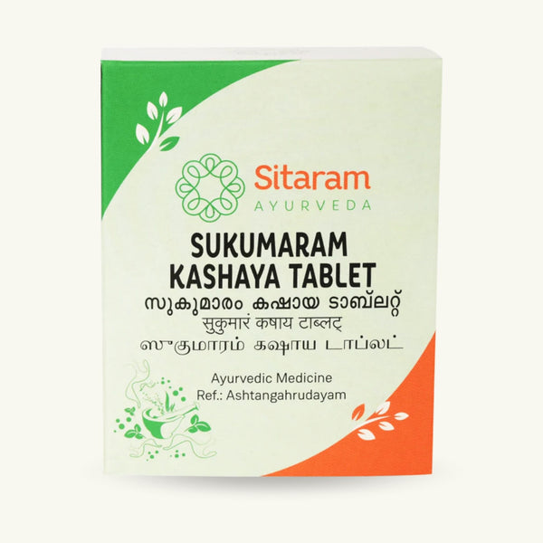 Sitaram Ayurveda, Sukumaram Kashayam tabletten, 50 tabletten, Ayurvedisch supplement