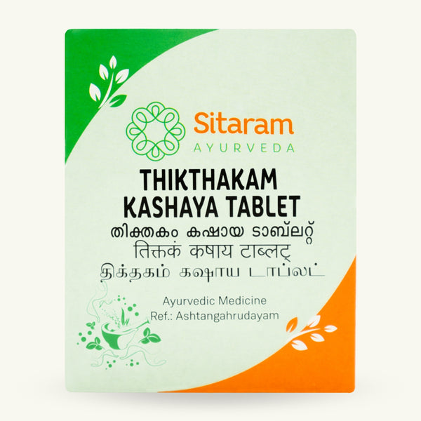 Sitaram Ayurveda, Thiktakam Kashayam tabletten, Ayurvedisch supplement