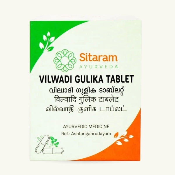 Sitaram Ayurveda, Vilwadi Gulika tabletten, Ayurvedisch supplement