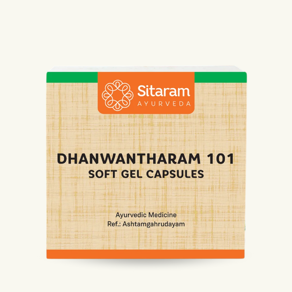 Sitaram Ayurveda, Dhanwantharam 101 Avarthy capsules, 100 capsules, Ayurvedisch supplement