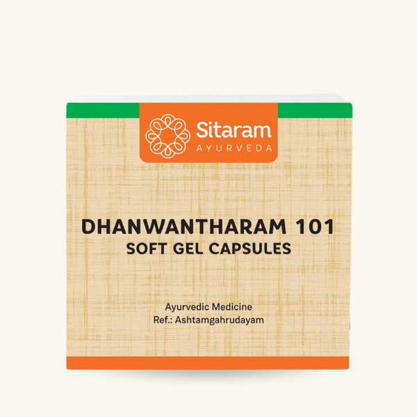 Sitaram Ayurveda, Dhanwantharam 101 Avarthy capsules, 100 capsules, Ayurvedisch supplement