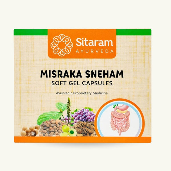 Sitaram Ayurveda, Misrakasneham softgelcapsules, 40 capsules, Ayurvedisch supplement