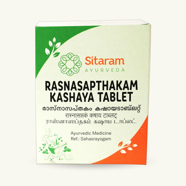 Sitaram Ayurveda, Rasnasaptakam Kashayam tabletten, 50 tabletten, Ayurvedisch supplement